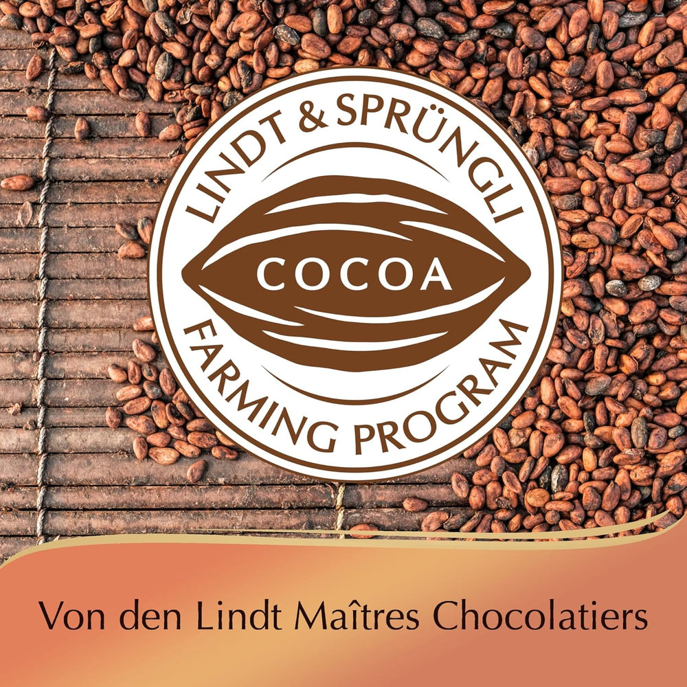 Ciocolată Lindt | Cutie Praline Creola | 100g | 9 praline în 4 sortimente delicioase, fabricate din cacao 100% fină, fără alcool | Set cadou ciocolată