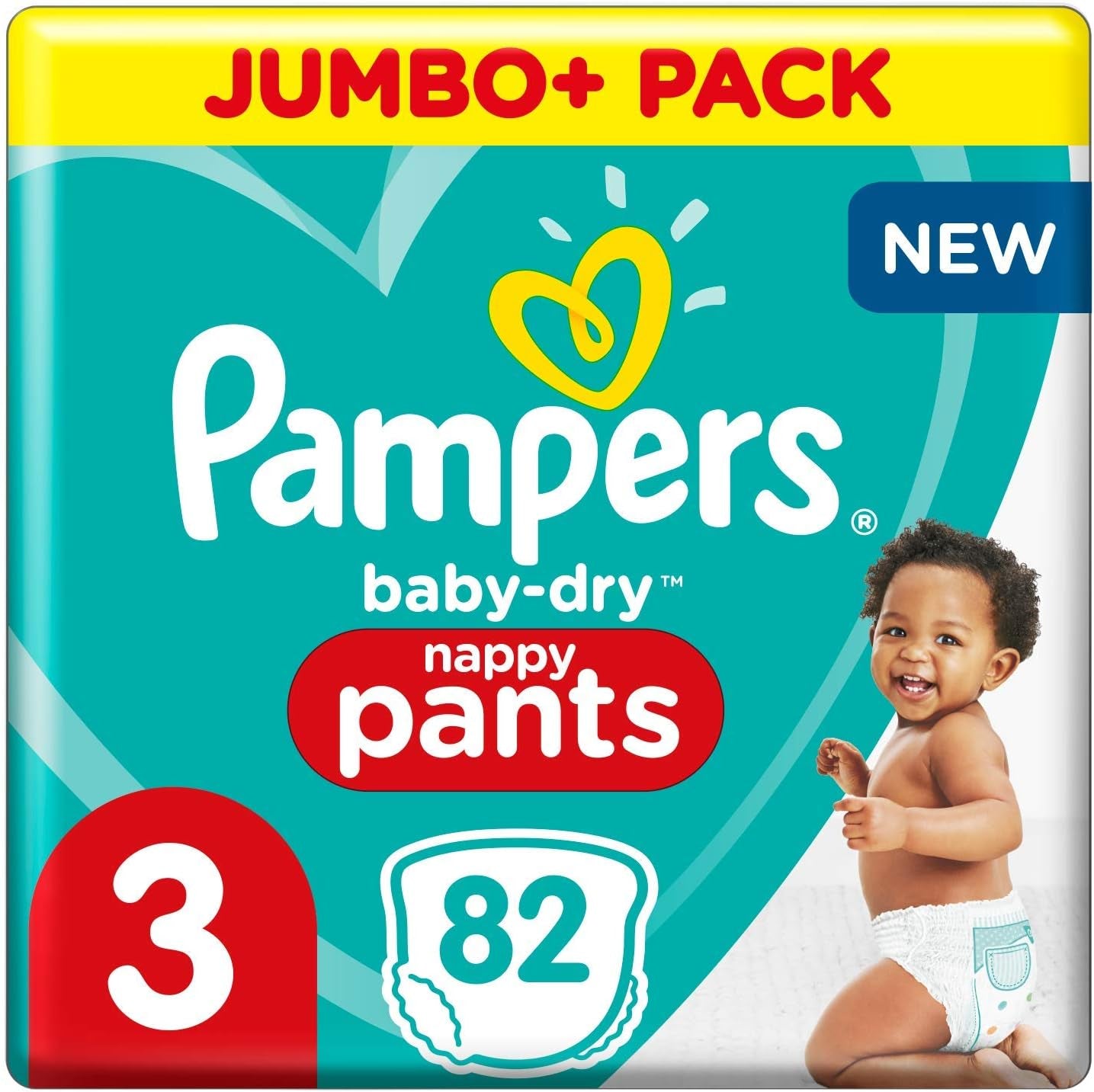 Scutece Pampers 81657566 Baby-Dry Pants, albe