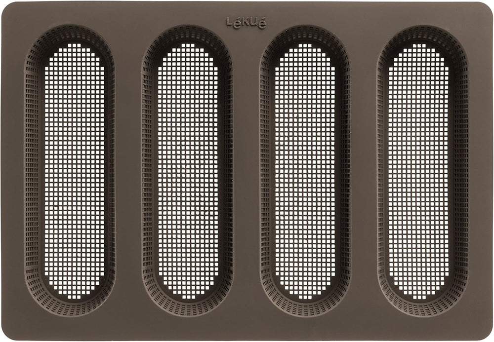 Set de copt pâine Lékué, silicon, maro, 30 x 25 x 15 cm (3000085SURM017)