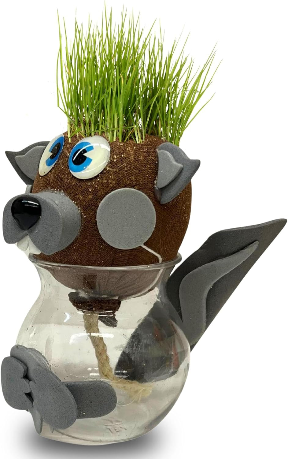 Bada Bing Graskopf 4er Set inkl. Wasserbehälter Waldtiere DIY Tiere – Rasenkopf Tierkopf mit Rasensamen – Experiment für Kinder – Spaß mit Lerneffekt – Geschenk Mitbringsel Kindergeburtstag Mitgebsel