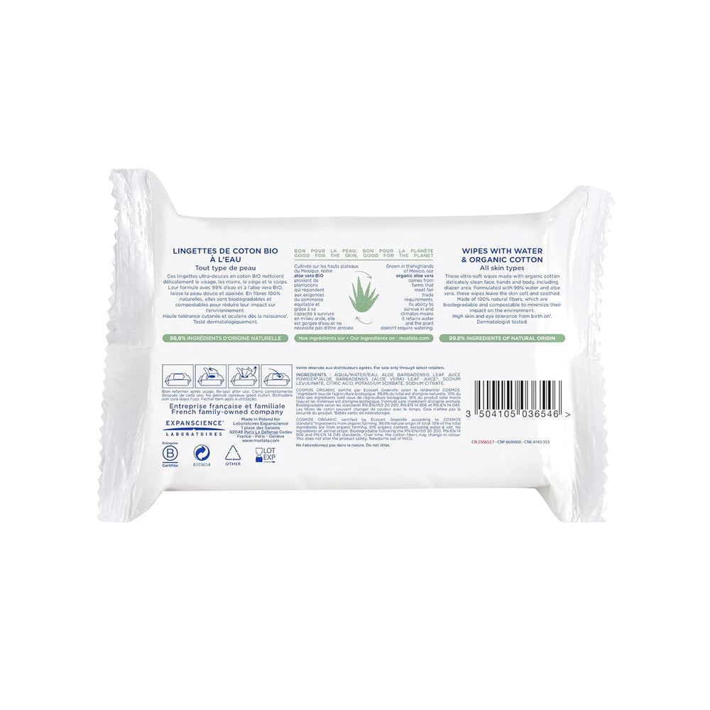Lingette Coton À L'Eau 60 buc
