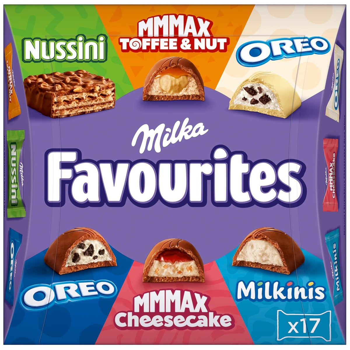 Amestec de praline de ciocolată, Milka Favourites, 158 grame Bomboane de Ciocolata Naty Shop 158 grame