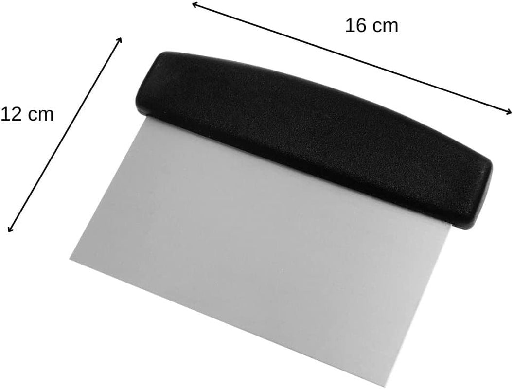 FMprofessional tăietor de aluat 16x8cm INOX, Negru