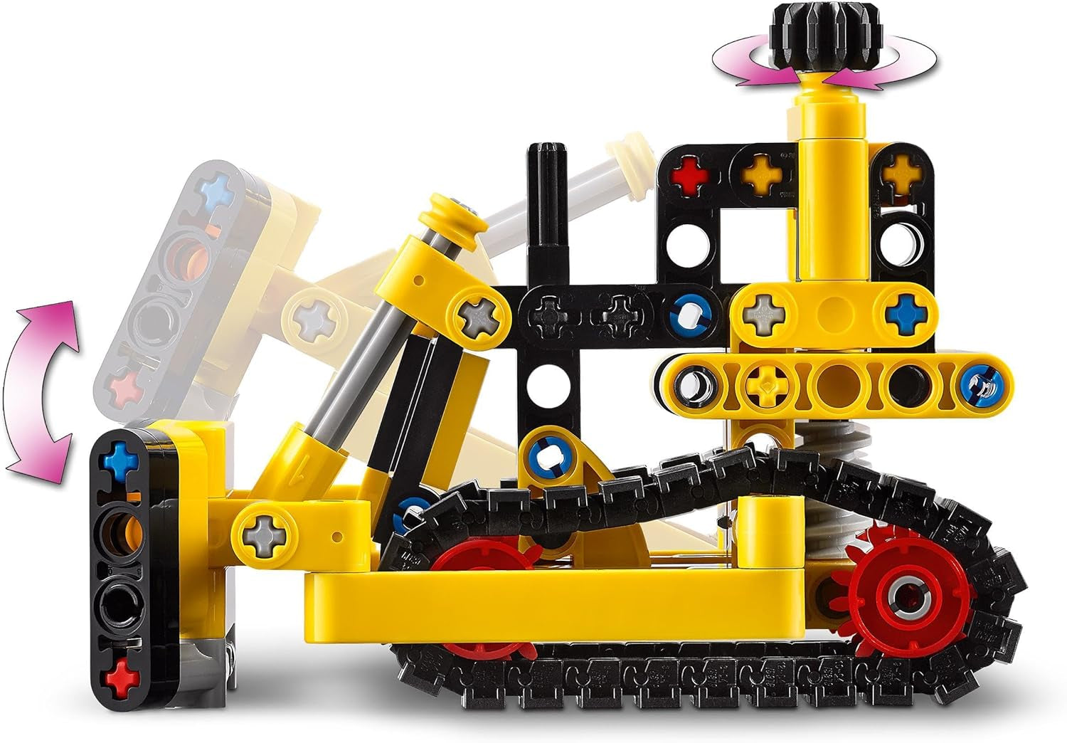 Buldozer greu LEGO Technic, buldozer de jucărie de construit, de adăugat la șantierul tău de construcții, jucărie de construcții pentru copii, cadou tehnologic pentru băieți și fete de la 7 ani 42163 Seturi de constructie Besuche den LEGO-Store