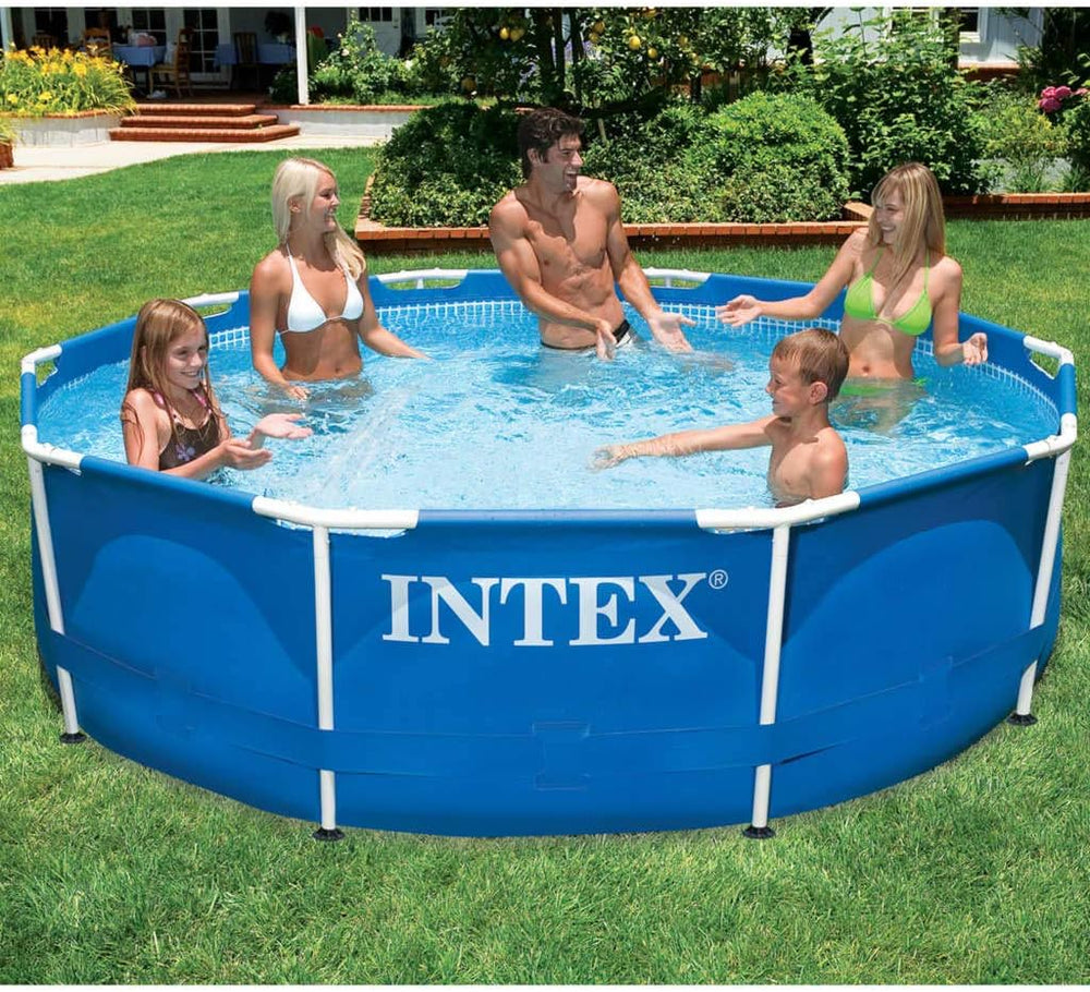 Piscină supraterană Intex 28202GN cu cadru metalic - Ø 305 x 76 cm, albastră