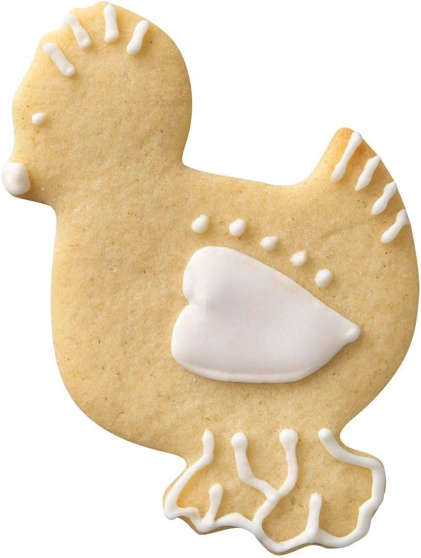 Formă de biscuiți în formă de pui, forme de biscuiți pentru tot timpul anului, forme pentru biscuiți, fursecuri și fondant, cantitate: 1 x