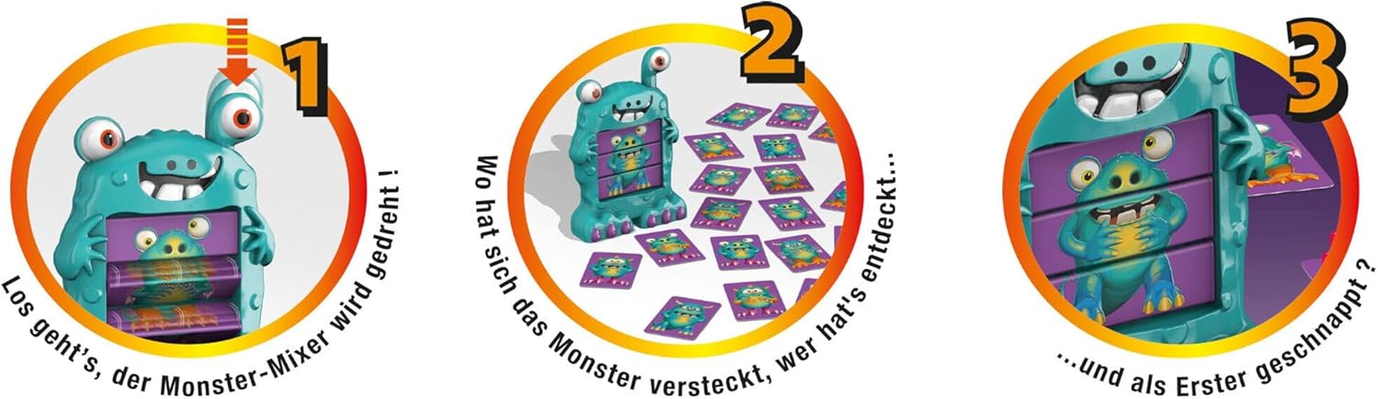 Schmidt Spiele 40557 Monster Hunters, Joc de acțiune, Colorat
