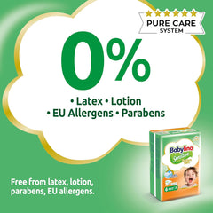 Scutece pentru bebeluși sensibili, mărimea 6, extra mari (13-18 kg), 114 scutece