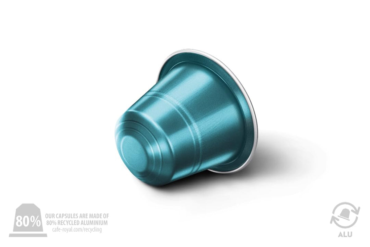 Café Royal Espresso Decaffeinato – Nespresso®-kompatible Kaffeekapseln, 100 % Arabica, Intensität 6/12, Rainforest Alliance, entkoffeiniert, 36 Kapseln