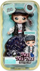Na Na Na Surprise 2-in-1 Soft Modepuppe & Metallic Purse Glam Serie - Sammlerpuppe - Boy-Puppe mit Braunen Haaren und Mütze mit Hunde-Ohren und einer Welpen Tasche - Maxwell Dane