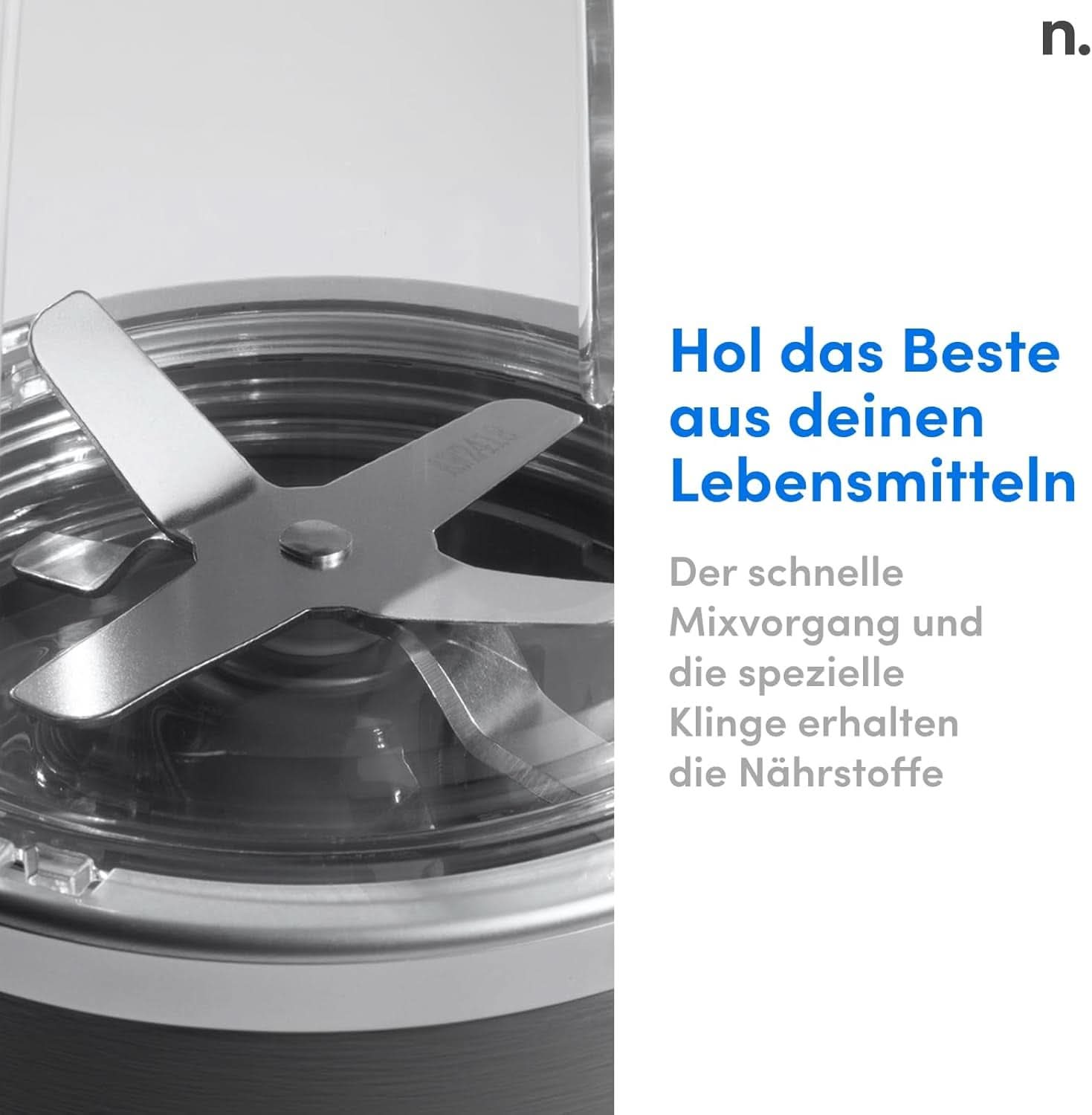 Nutribullet Original, Elektrischer Mixer, Zerkleinerer, Smoothiemixer, Smoothie Maker, 600 W Leistung, Einfach Und Schnell in Der Anwendung, Kompakt, Leicht Zu Reinigen, NB603DG Bucatarie Naty Shop