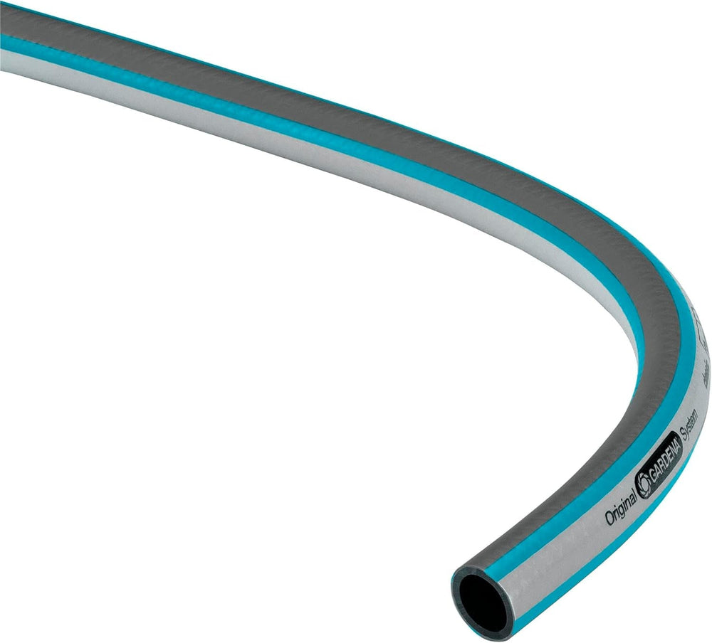 Furtun Gardena Classic 19 mm (3/4 inch), 20 m: Furtun de grădină universal fabricat din material textil robust, țesut încrucișat, presiune de spargere de 22 bar, rezistent la UV, fără componente de sistem, garanție de 12 ani (18022-20)