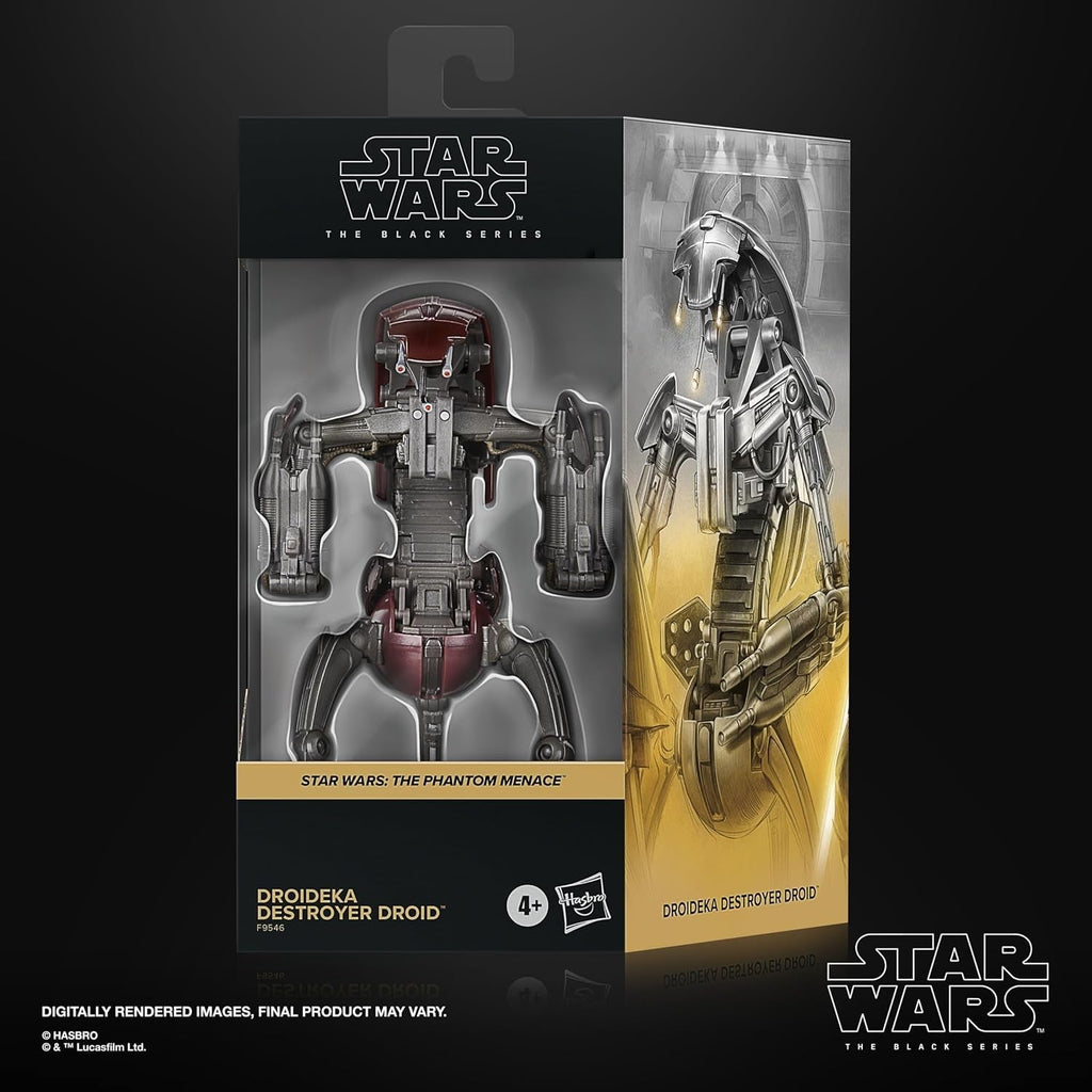 Star Wars seria neagră Droideka Destroyer Droid, figurină de acțiune Star Wars: Amenințarea fantomă, 15 cm Action figures Naty Shop
