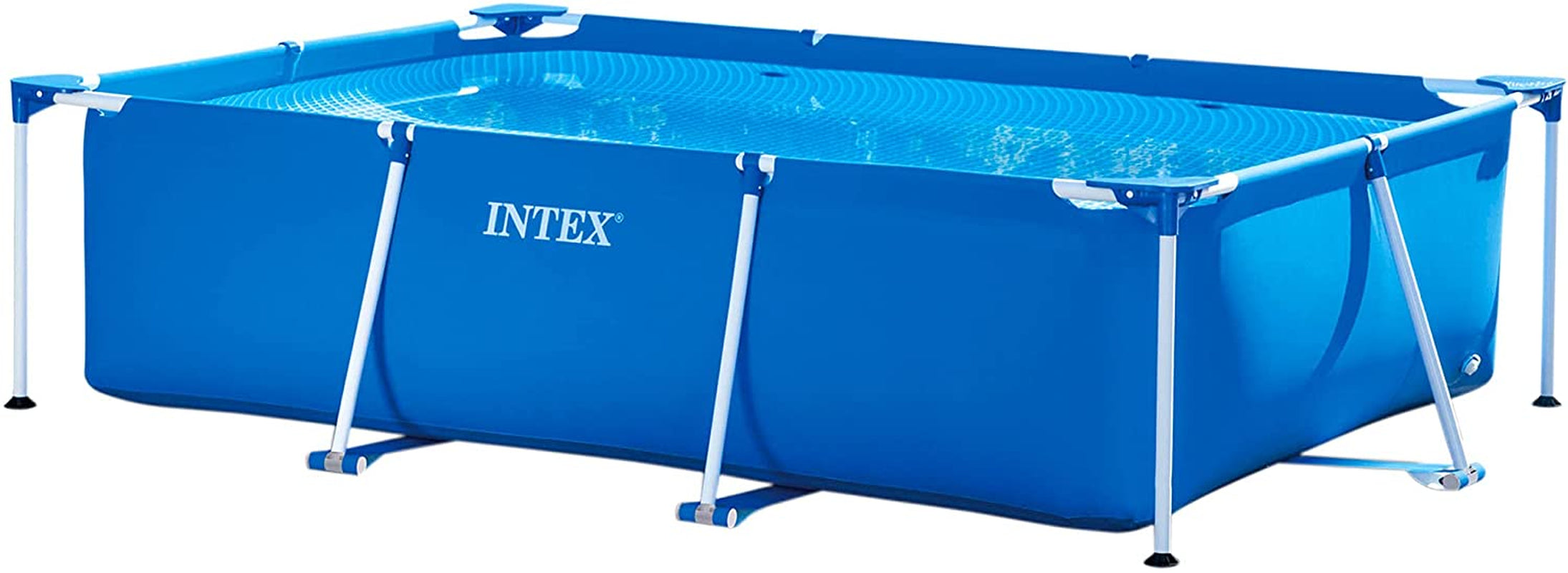 Sistem de filtrare cu nisip Krystal Clear SX925, Capacitate de circulație 2.000 l/h, 26642, Piscină cu cadru dreptunghiular și alb - Piscină supraterană - 300 x 200 x 75 cm, Albastră