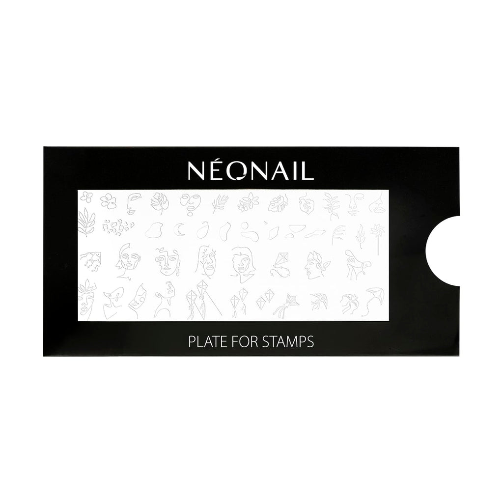 NÉONAIL Nagel Stempel Mit Schaber - Nägel Selber Machen - Nail Art Stamper - Nageldesign Für Nagel Schablone - French Nails Stempel - Silikon Nagelstempel