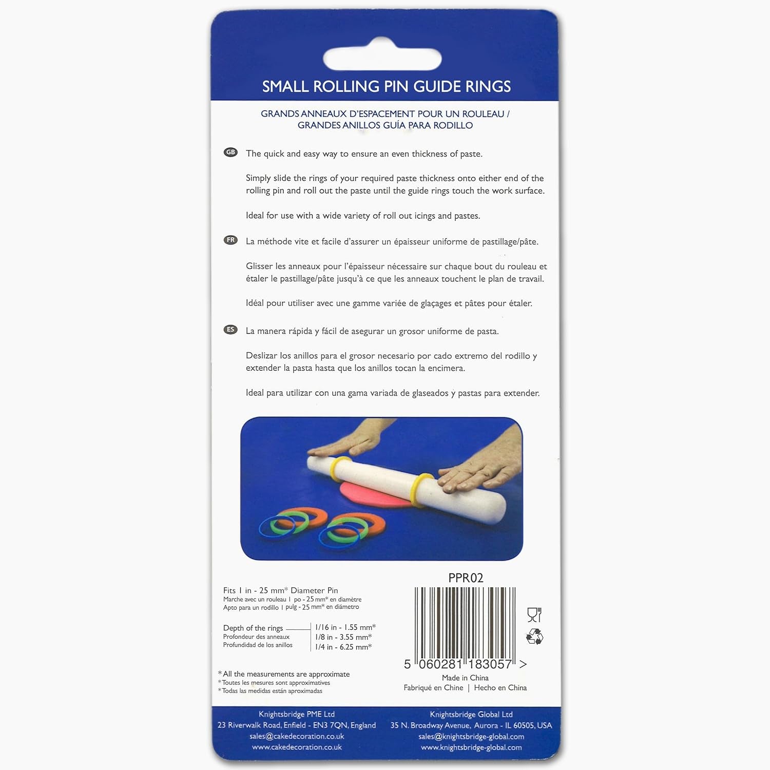 Inele de ghidare pentru sucitor mic, plastic, multicolor, 14 x 9 x 2,05 cm, 8 bucăți