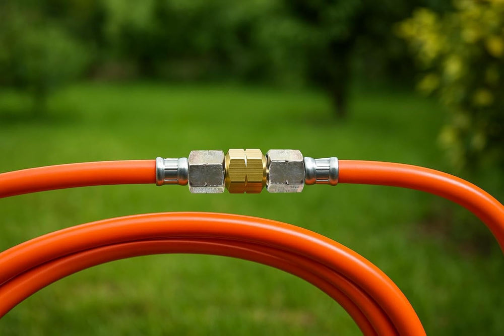 Niplu dublu industrial ROTHENBERGER - 2x G 3/8" L | Pentru extinderea în siguranță a furtunurilor de gaz propan 540255E