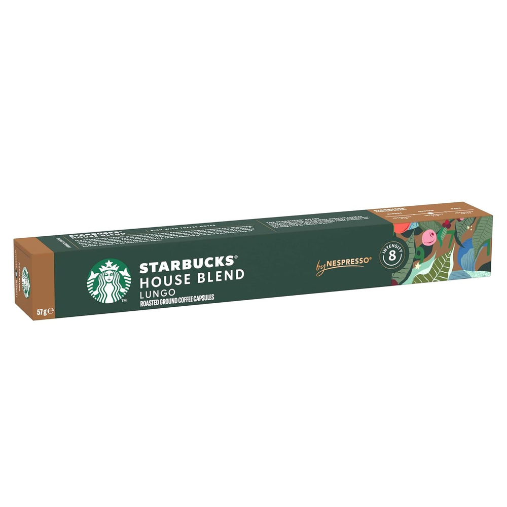 STARBUCKS House Blend by Nespresso, Mittlere Röstung, Kaffeekapseln 10 x 10 (100 Kapseln)