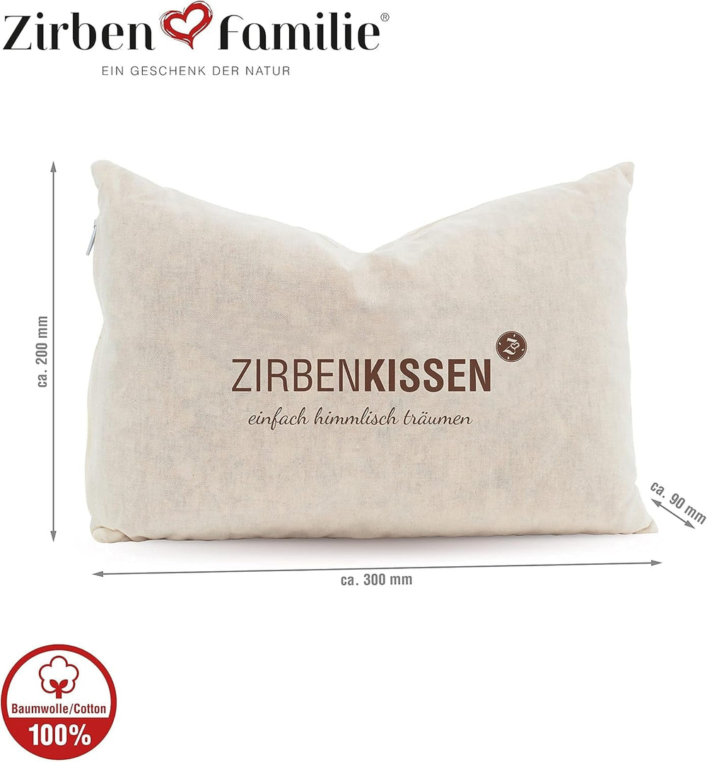 Familie de pin de piatră elvețiană Pernă de pin de piatră elvețiană Simply heavenly dreaming 30X20 cm, lemn, natural, 1 bucată (1 pachet) Perne standard Naty Shop