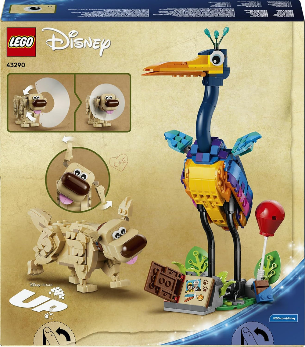 LEGO ǀ Disney and Pixar Kevin und Dug - Spielzeug Golden Retriever Hund & exotischer Vogel - DIY Deko fürs Kinderzimmer - Geburtstagsgeschenk für Mädchen ab 9 Jahren & Fans des Films Oben - 43290