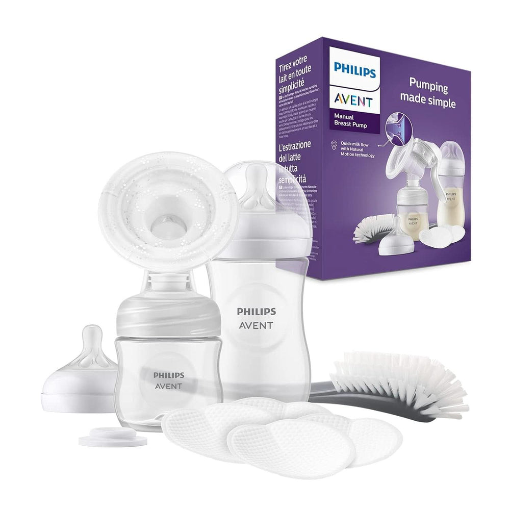 Philips Avent Handmilchpumpe - Einfaches Abpumpen, Mit Natural-Motion Technologie, Bpa-Frei (Modell SCF430/01) Transparent Accesorii Hrana si Alaptare Bebe Naty Shop Starter Set