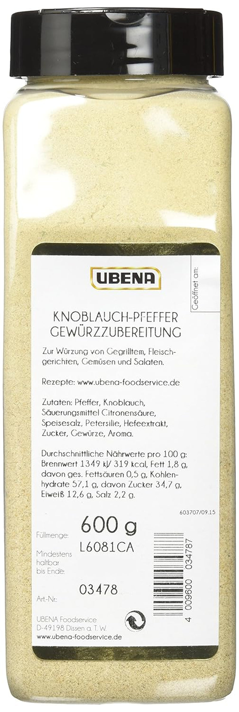 Konblauch-Pfeffer 600 g, 1er Pack (1 x 0.6 kg)