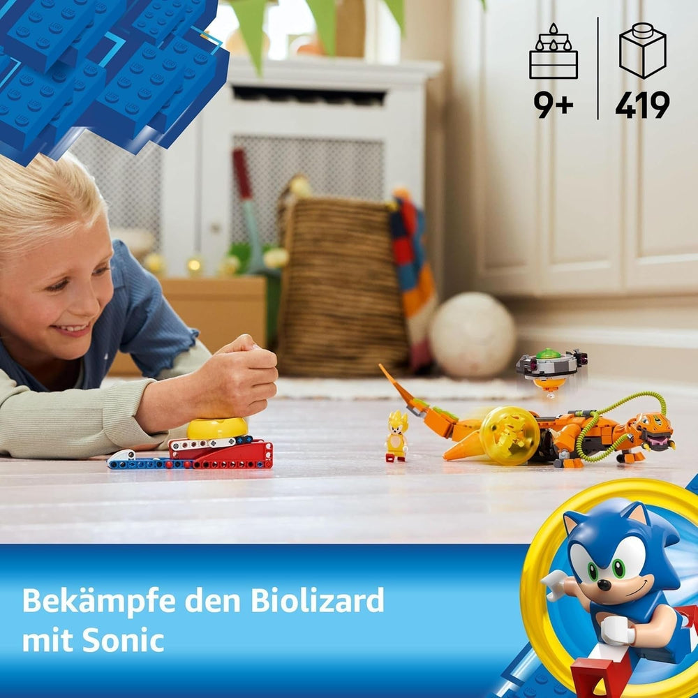 LEGO Sonic the Hedgehog Super Shadow Vs. Biolizard, jucărie gamer, cadou pentru băieți și fete, set de joacă de colecționat pentru copii și fani ai jocurilor video, cu figuri ale personajelor 77003 Seturi de constructie Besuche den LEGO-Store