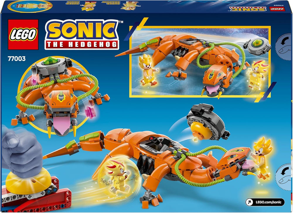 LEGO Sonic the Hedgehog Super Shadow Vs. Biolizard, jucărie gamer, cadou pentru băieți și fete, set de joacă de colecționat pentru copii și fani ai jocurilor video, cu figuri ale personajelor 77003 Seturi de constructie Besuche den LEGO-Store
