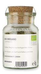 Ankerkraut BIO Oregano, gerebeltes Küchen-Kraut, 15 g im Korkenglas, Bio-Qualität zum selber Würzen, Gewürz mediterrane Küche für Pizza & Pasta