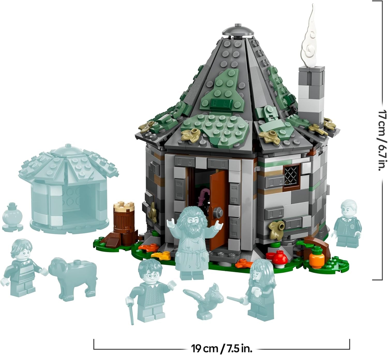 LEGO Harry Potter Hagrids Hütte: EIN unerwarteter Besuch Set mit 5 Mini-Figuren und 2 Tierfiguren, Geschenk für 8-jährige Mädchen, Jungs und Kinder, magisches Abenteuer-Spielzeug, Fantasy Set 76428