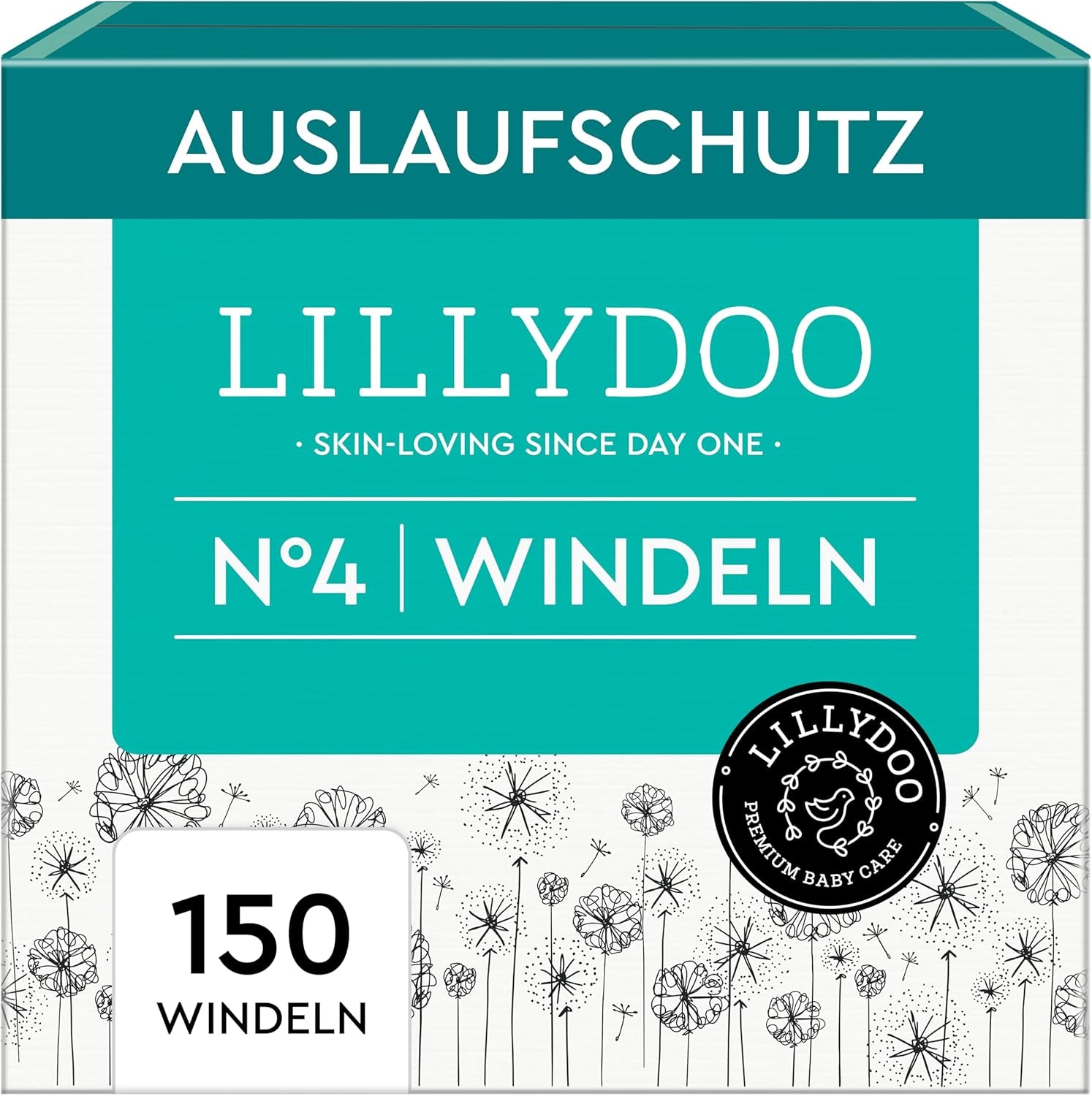Scutece pentru bebeluși LILLYDOO prietenoase cu pielea - Mărimea 3 (6-10 kg), 29 de bucăți, protecție fiabilă împotriva scurgerilor, moi, fără parfum și fără loțiune pentru pielea sensibilă, testate dermatologic