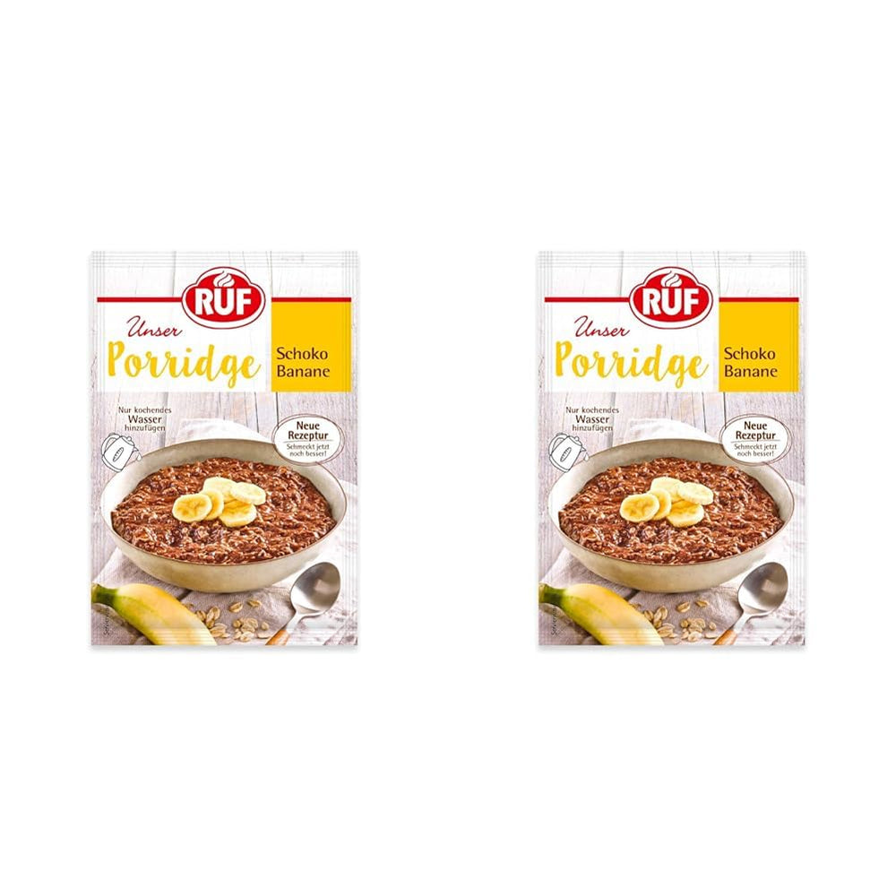 Terci de ovăz instant RUF cu căpșuni și vanilie, o masă de vară cu ovăz gata în 3 minute, 1 pliculeț x 65g