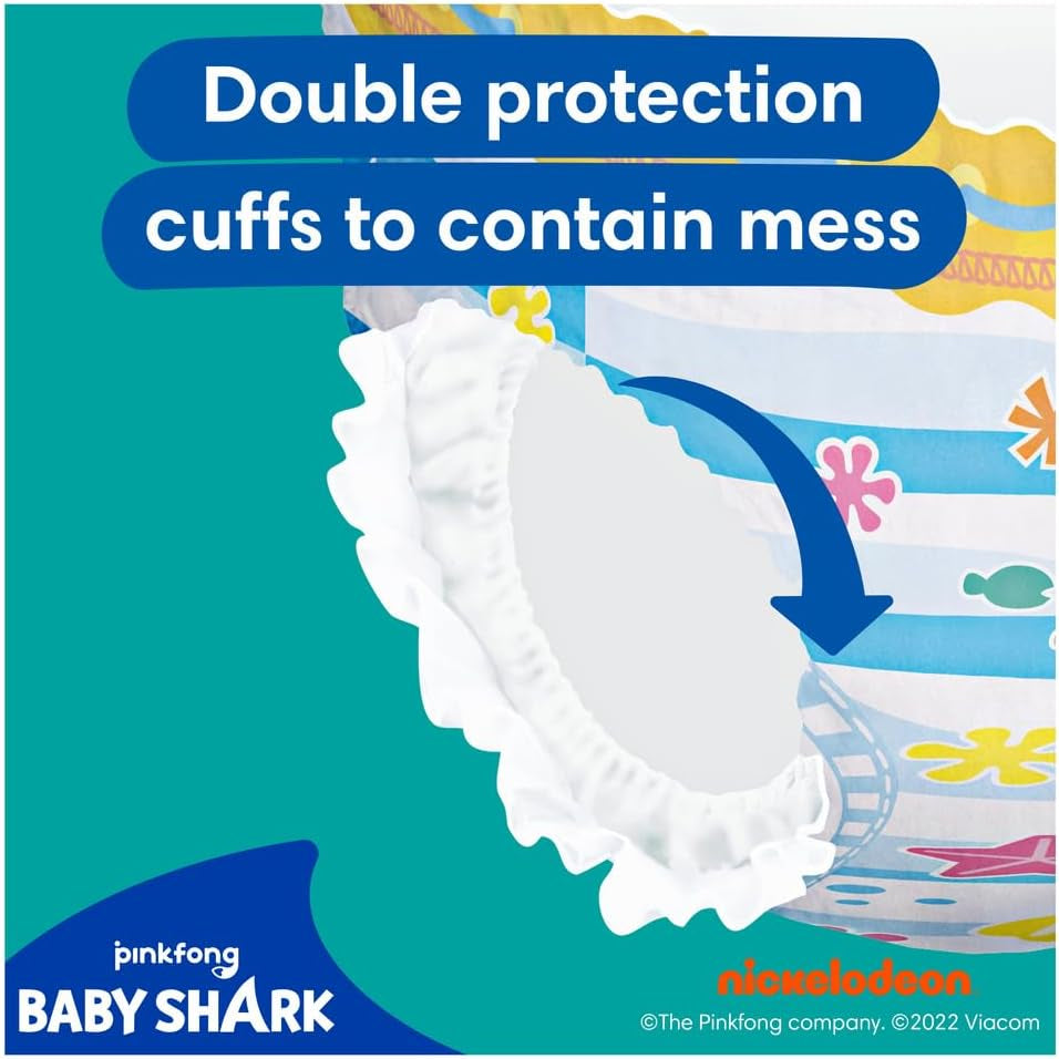 Pampers (Versiunea Veche), Șorturi de baie de unică folosință Splashers - Mărimea 5/6 (14kg+) - Cutie cu 8 pachete a câte 10