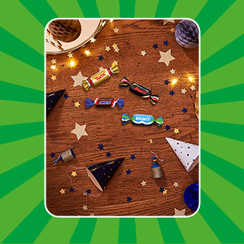 Mix de miniaturi, Mars, Snickers, Bounty & Twix, Batoane clasice în format mini, 296 Batoane, 3Kg Bomboane de Ciocolata Naty Shop