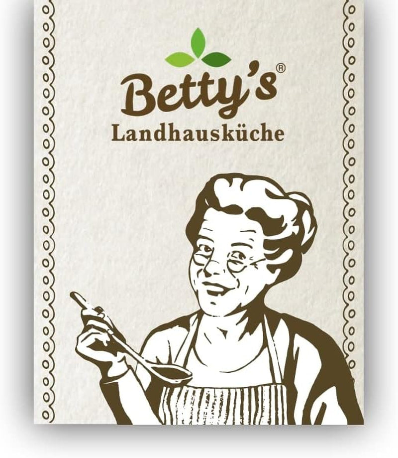 Betty'S Landhausküche cutie de hrană umedă pentru pisici, Fără cereale, Cea mai bună calitate, Carne de înaltă calitate, Gently cooked, Potrivit pentru toate rasele de pisici, Pui și fazan cu ulei de borangic 6 X 200 G
