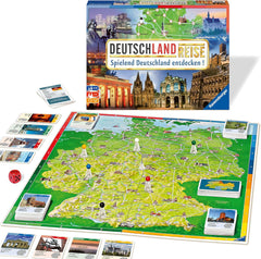 Ravensburger Family Game 26492 - Turul Germaniei - Clasic pentru familii, pentru vârste de 8 ani și peste - Joc de petrecere, Călătorie prin Germania, Joc de societate pentru până la 6 jucători, vârste de 8 ani și peste