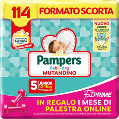 Scutece Pampers Baby Dry Pants și Fit Prime Maxi, mărimea 138, mărimea 4 (8-15 kg), 1 lună gratuită online la sală