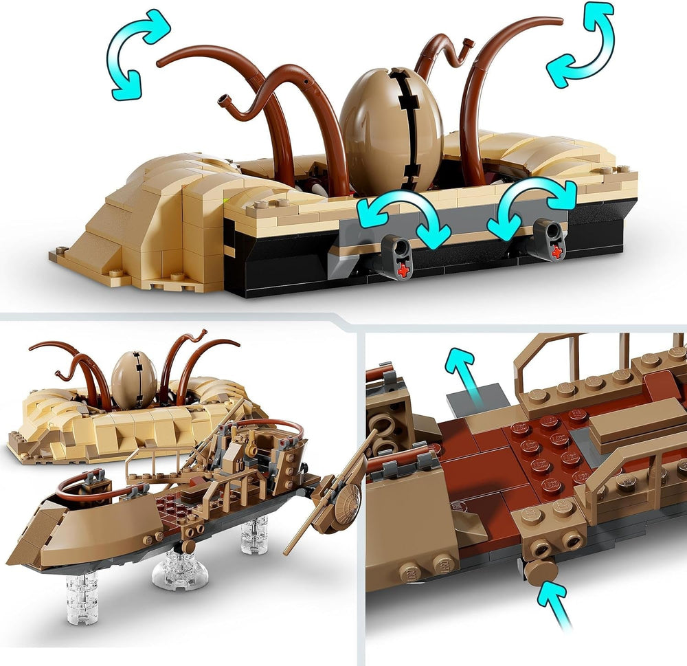 LEGO Star Wars: Întoarcerea lui Jedi Knight Desert Skiff și Sarlacc Pit, set fantezie de colecționat și construit, jucărie de construit, cadou pentru băieți, fete și toți fanii 75396 Seturi de constructie Besuche den LEGO-Store