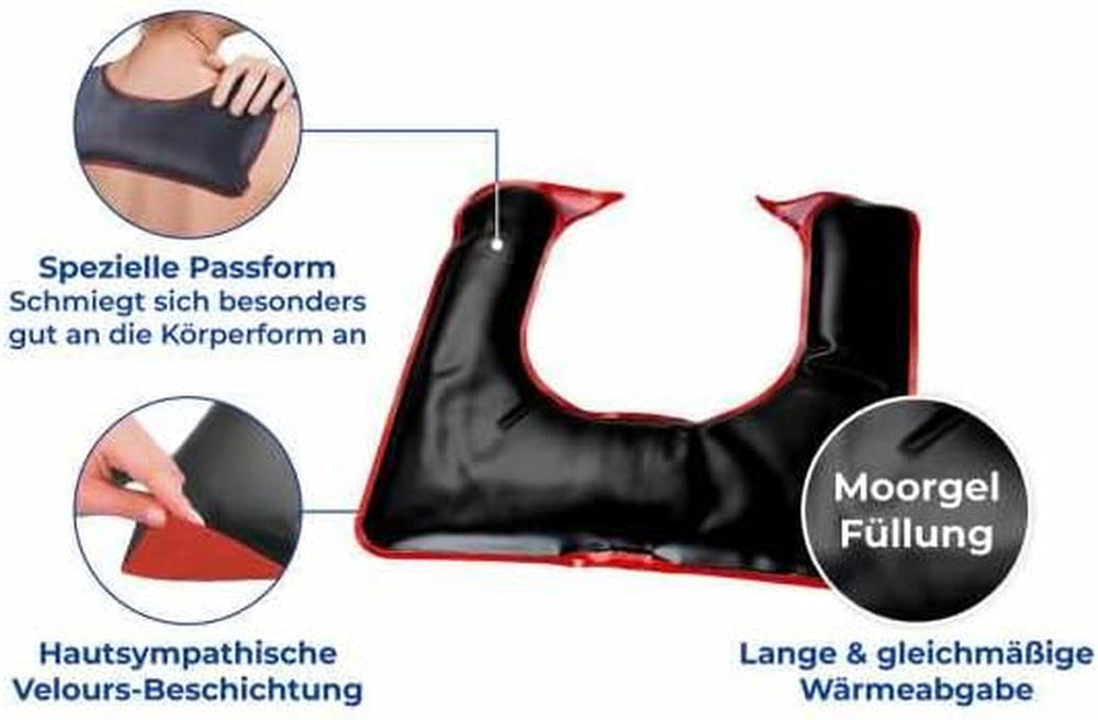 Pernă de gât Maximex Moor, Cuptor cu microunde, Căldură liniștitoare împotriva tensiunii, Potrivire specială, Dimensiuni (L X H X P): 30.5 X 1 X 29 Cm Perne ortopedice cervicale Naty Shop