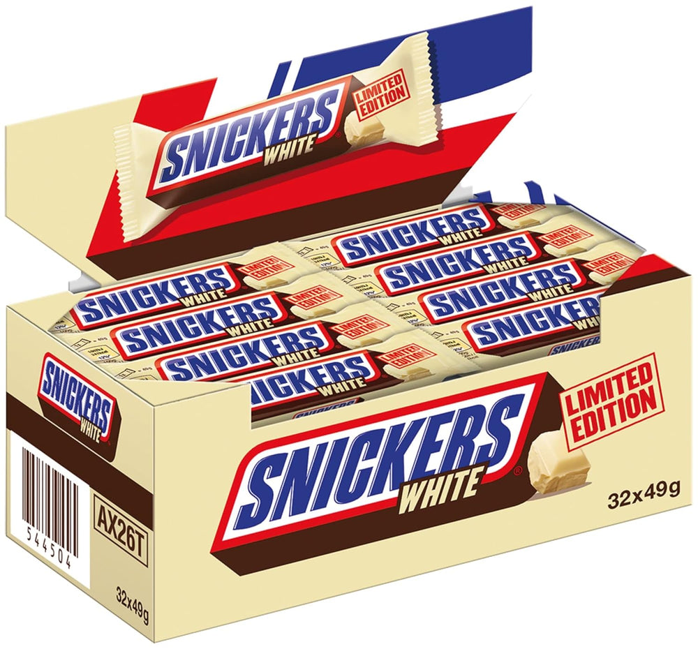 Un pachet mare de ciocolată care conține 32 de tablete de ciocolată a câte 50 g fiecare.