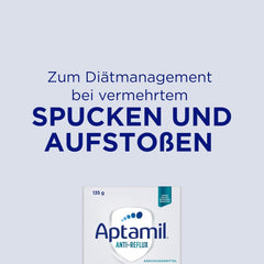 Aptamil Anti-Reflux - Formulă completă de la naștere, pentru gestionarea dietei, pentru vomă și regurgitație, hrană pentru bebeluși, lapte praf, 6 x 135 g