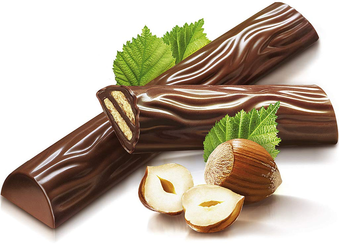 Ferrero duplo Pachet Mare – Batoane de ciocolată cu cremă fină de nuga, napolitană crocantă și ciocolată cu lapte fină – Dulciuri pentru Carnaval și Mardi Gras – 15 pachete a câte 18 batoane ambalate individual fiecare