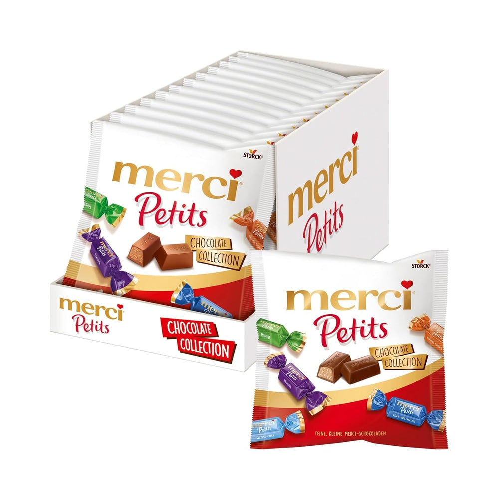 Merci Petits Chocolate Collection - Mix de specialități de ciocolată Bomboane de Ciocolata Naty Shop 12 X 125G Chocolate Collection