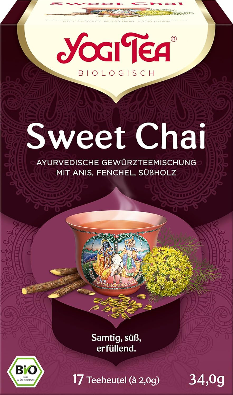 Yogi Tea Alpia Bio Sweet Chai, 17 pliculețe, 34 g