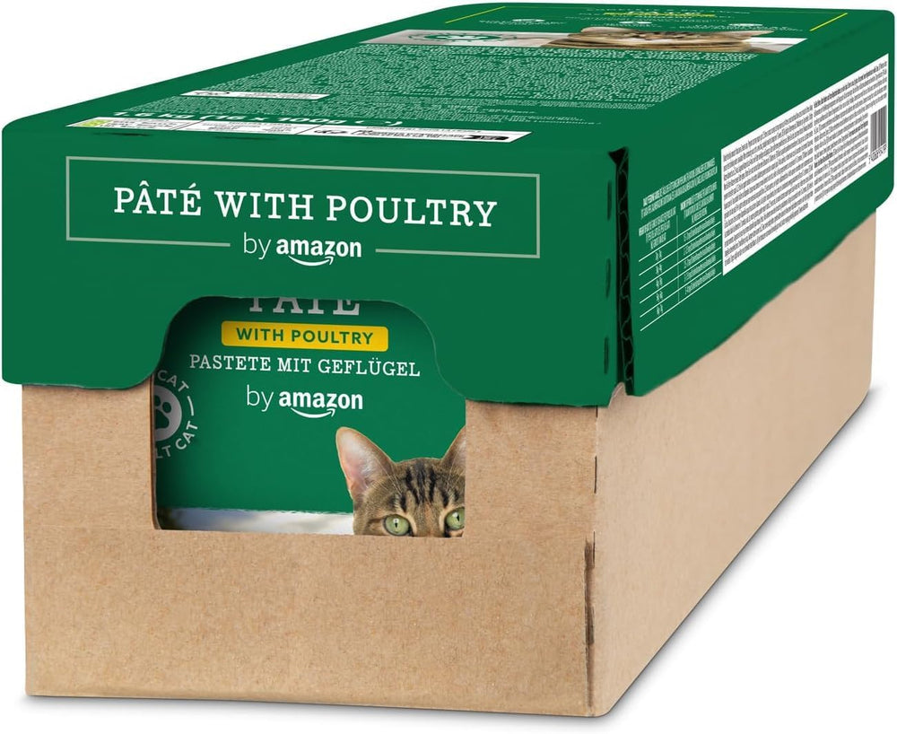 Lifelong by Amazon Katzenfutter, nass, Pastete mit Geflügel, 100 g, 16 Stück