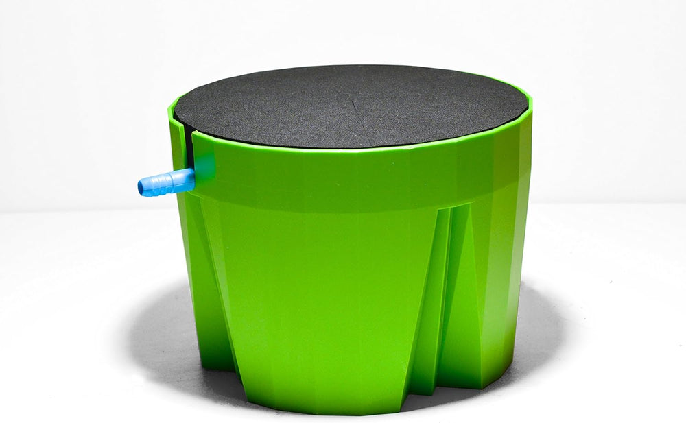 Hydro Farmer, set de ghivece cu 19 piese Ø 18 cm (verde), sistem de creștere care include 4 ghivece, 4 inele de udare, 4 capace, set adaptor și furtun de 2 m, hidroponică, aeroponică