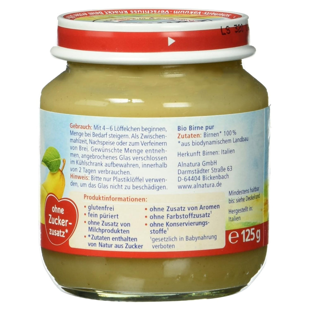 Bio Birne pur, nach dem 4. Monat, 125g