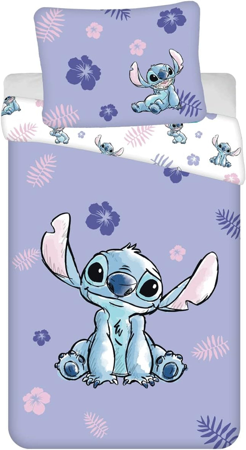 Lenjerie de pat pentru copii reversibilă, Lilo & Stitch, 100% bumbac Lenjerie de pat - copii Naty Shop Default Title