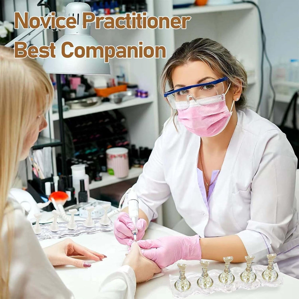 Set Design Unghii – Mână de Antrenament Premium pentru Unghii cu Gel, Accesorii pentru Unghii și Set Unghii Artificiale – Set Versatil pentru Unghii cu Gel DIY și Accesorii Nail Art