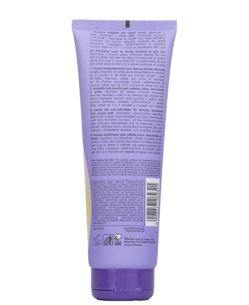 Inebrya Blondesse No-Yellow Mask 250ml Masca de par Naty Shop